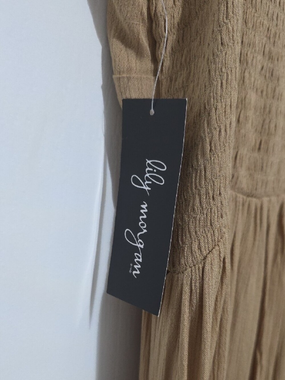Beige Tie-Front Spaghetti Strap Maxi Dress - Picture 6 of 6